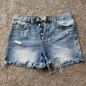 Free People we the free button fly shorts size 28